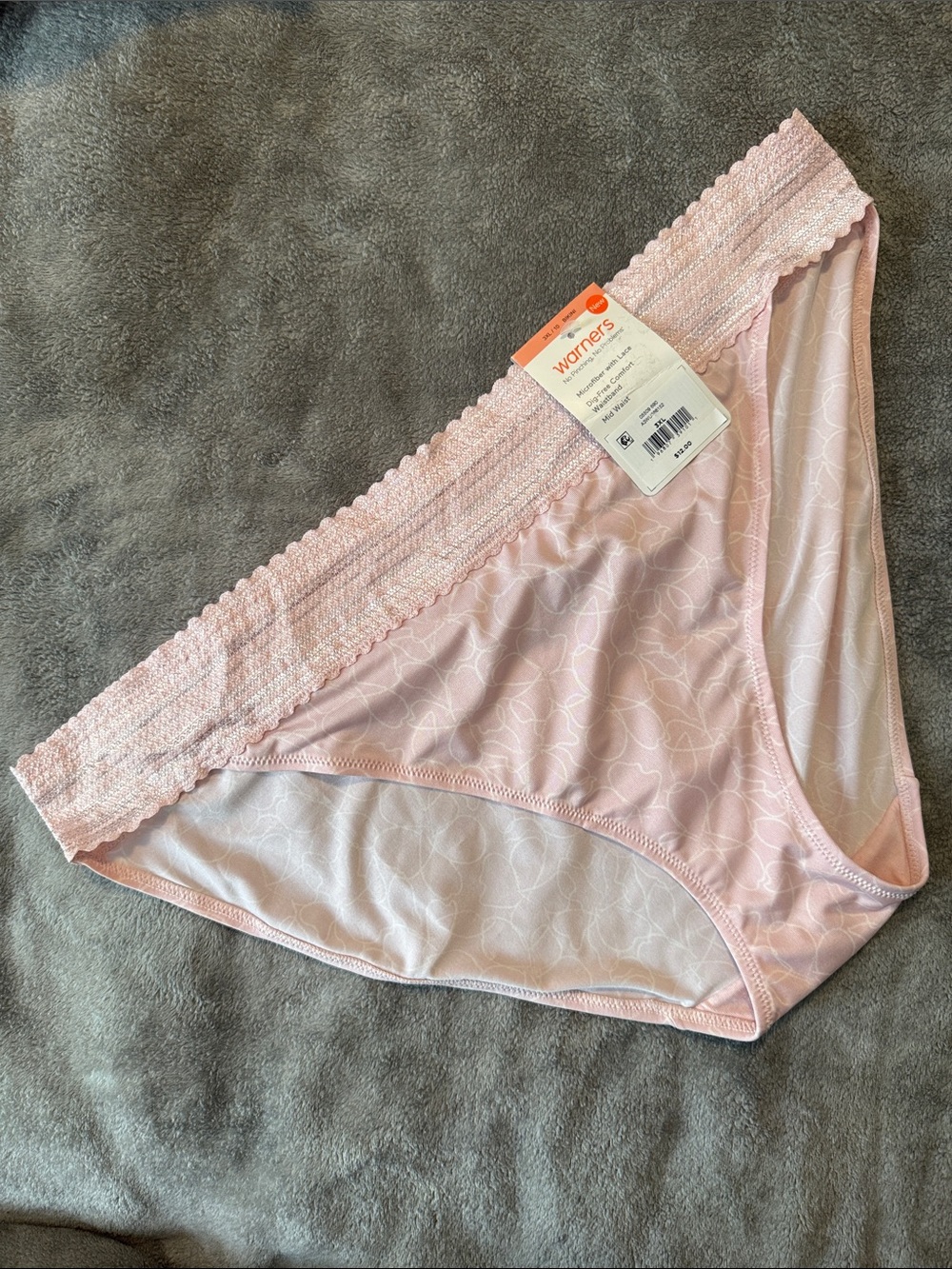 🌻 Warners Mid Rise Dig Free Bikini Panties NWT